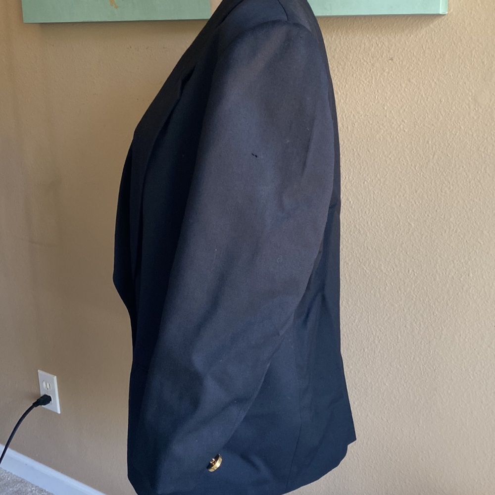 Pendleton Size 12 Black Wool Blazer - image 3